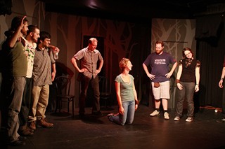After they hit the 30-hour mark, human sacrifice typically comes into play: The Hideout's first Improv Marathon in 2009
