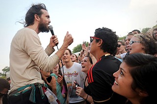 Edward Sharpe frontman Alex Ebert, off the rails in Austin, 2011