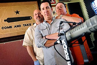 Classic KOKE: (l-r) owners Jason Nassour, Eric Raines, and Bob Cole