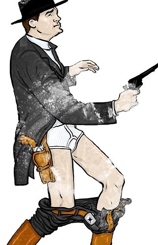 It's a tighty-whitey Western, podner.