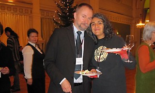 Claudia Alarcón and Dr. Harri Kettunen, organizer of the 17th annual European Mayan Conference in Helsinki