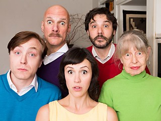Unabashed fans of Dick: (l-r) Matt Hislope, Jay Byrd, Adriene Mishler, Mark Stewart, and Lyova Rosanoff