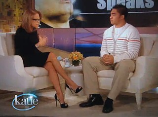 Manti looked uncomfortable when Katie asked him to list his favorite divas