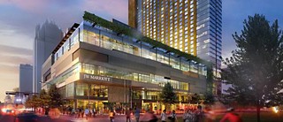 A rendering of the new Downtown Marriott 
under construction