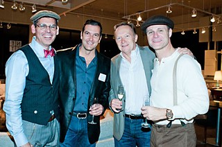 Dapper dandies take on Project Transitions' Guess Who's Coming to Dinner Champagne & dessert reception at Nest.