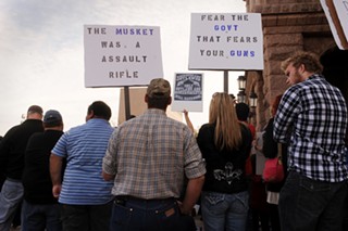 Gun rights supporters turned out last month for Gun Appreciation Day at the Capitol.