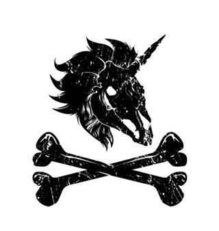 The uni-skull and crossbones of Booty's