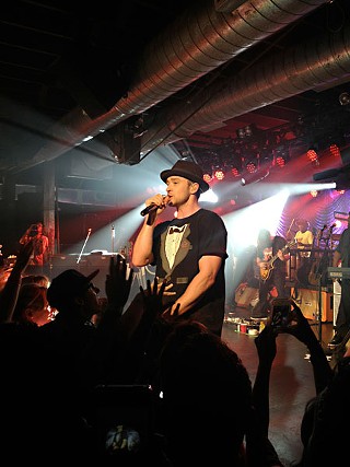 Justin Timberlake in faux Suit & Tie at the Copper Tank on SXSW Saturday, March 16