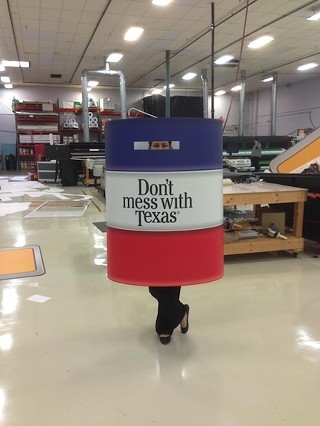 One of TxDOT's dancing trash cans