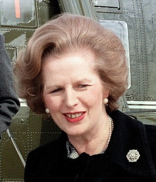 Margaret Thatcher...enjoying being mean