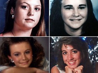 Clockwise from top left: Sarah Harbison, 15; Amy Ayers, 13; Eliza Thomas, 17; and Jennifer Harbison, 17, were found murdered inside the I Can't Believe It's Yogurt! shop in North Austin on Dec. 6, 1991.