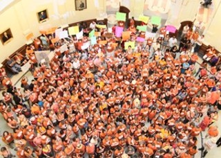 With the second-called session starting today, thousands of protesters – like those pictured here, who rallied under the dome last week – are expected to converge on the Capitol today at noon.