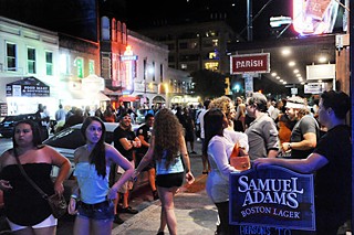 The Sixth Street party crowd