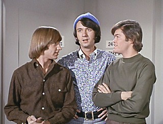 Past present: today's Monkees – 
Tork, Nesmith, and Dolenz – in their Sixties television heyday