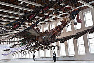 Xu Bing's <i>Phoenix</i>, on display at MASS MoCA