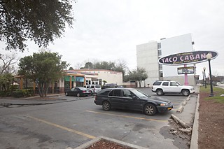 A 96-foot condo tower is slated for this site at South Lamar and Riverside.