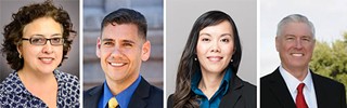 (l-r) Celia Israel, Rico Reyes, Jade Chang Sheppard, & Mike VanDeWalle