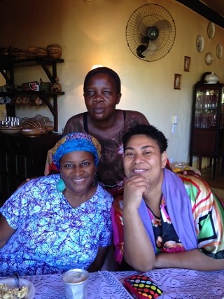 Climate Wise Women (from left):
Sharon Hanshaw, Constance Okollet,
Ulamila Kurai Wragg