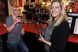 Kim Clarke (r) and Christine Celis