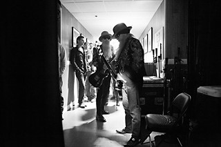 Billy and Dusty prepare to take the stage at the Ryman Auditorium in Nashville, 2013.
