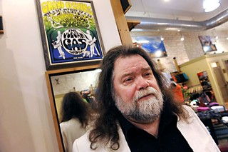 13th Floor Elevators frontman Roky Erickson at the site of the original Vulcan, 2013