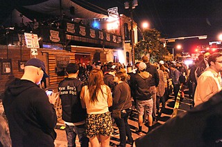 Line outside Mohawk, moved to sidewalk shortly before crash