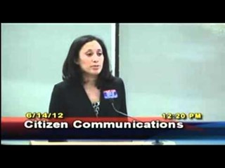 Delia Garza testifies to City Council