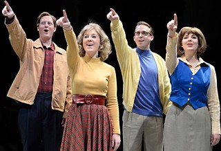 Catching at dreams: (l-r) Scott Shipman, Rachel Dunk, Tyler Jones, and Brittany Allyson