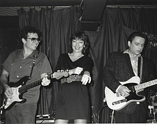 Texas triangle: O'Brien, Lou Ann Barton, and Jimmie Vaughan at Antone's circa mid-Eighties