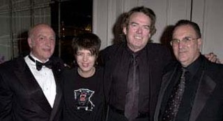 (l-r): Mega ASCAP songwriters, Mike Stoller, Diane Warren, and ASCAP board member Jimmy Webb join ASCAP CEO John LoFrumento at the ASCAP's annual Film & Television Music Awards dinner in Beverly Hills.