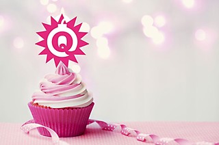 Happy Fifth Birthgay, QB! We Chronsters are so thrilled to see you utilized our Jason Stout's version of the bomb, we baked you a li'l cupcake!