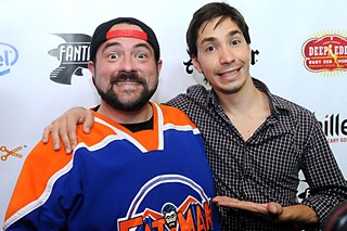 Kevin Smith (l) and Justin Long