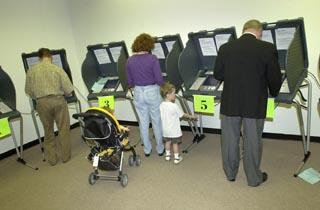 Voters cast ballots Tuesday in the last day of early voting. Election day is Saturday. Please go participate in your democracy before somebody takes it away from you.