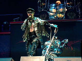 Judas Priest's Rob Halford and his ride, San Antonio 2008