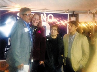 Pio Renteria, his wife Lori, and their campaign staff