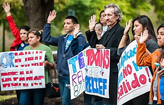 Activists call for immigration reform at a rally last November.