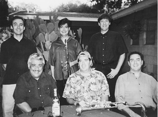 Who You Calling Vato, Vato? Los Jazz Vatos: (standing) Terry Bowness, Freddie Mendoza, Brad Taylor, (seated) Ernie, Jimmy Shortell, Steven Vague