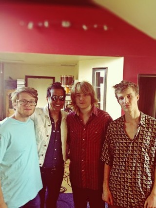 True Redstarts: (l-r) Sam Jackson, Alejandro Escovedo, William Harries Graham, James Caldwell
