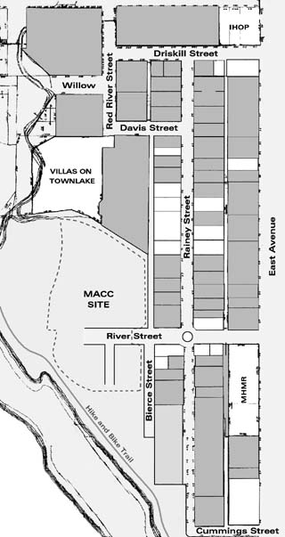 A parking garage for the Mexican-American Cultural Center would cut off fire access to the Villas on Town Lake
