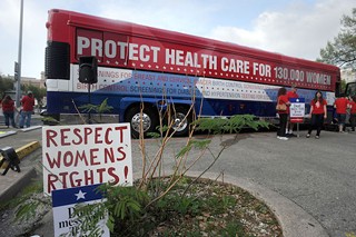The Planned Parenthood Women's Health Express took to the road in 2012 to urge GOP officials to stop playing politics with women's health care.