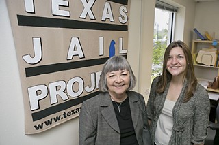 Diana Claitor (l) and Emily Ling of the Texas Jail Project