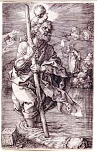 <i>Saint Christopher Facing Right</i>, by Albrecht Durer, 1521