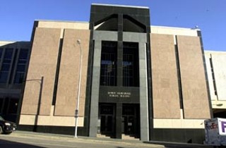 The Homer Thornberry Judicial Building in downtown Austin, site of the re-redistricting trial