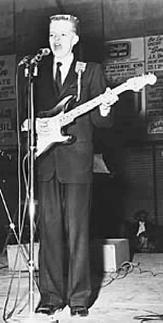 Little Ronnie Dawson performing at the Big D Jamboree, Dallas, Texas, circa 1959