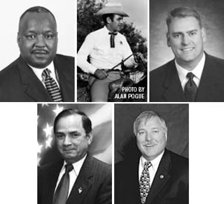 top: Greg Hamilton, Raymond Frank, Todd Radford; bottom: Joe Martinez, Drew McAngus