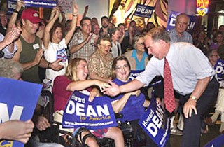 It's too easy … to say the Howard Dean campaign was a dot-com bust, says Joe Trippi. It really was a dot-com miracle. Trippi played a key role in the campaign's use of the Internet to mobilize supporters, such as the ones pictured above at a rally in Austin last August.