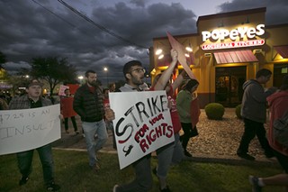 Texas workers rally against low wages and unenforced labor standards in East Austin