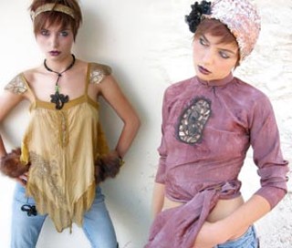 New works from Dawn Denton at Boudoir Queen – everything old is new again.
<br>
Make-up by Johanna Esper of Pink Salon.