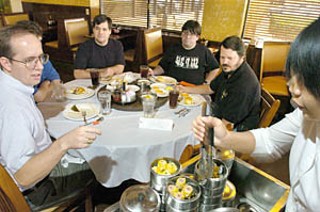 The Saturday Dining Conspiracy group having Dim Sum at Tea House