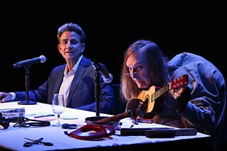 But your face rings a bell: Ken Webster (l) as Beethoven and Robert Fisher as Quasimodo in <b><i>The Hunchback Variations</i></b>